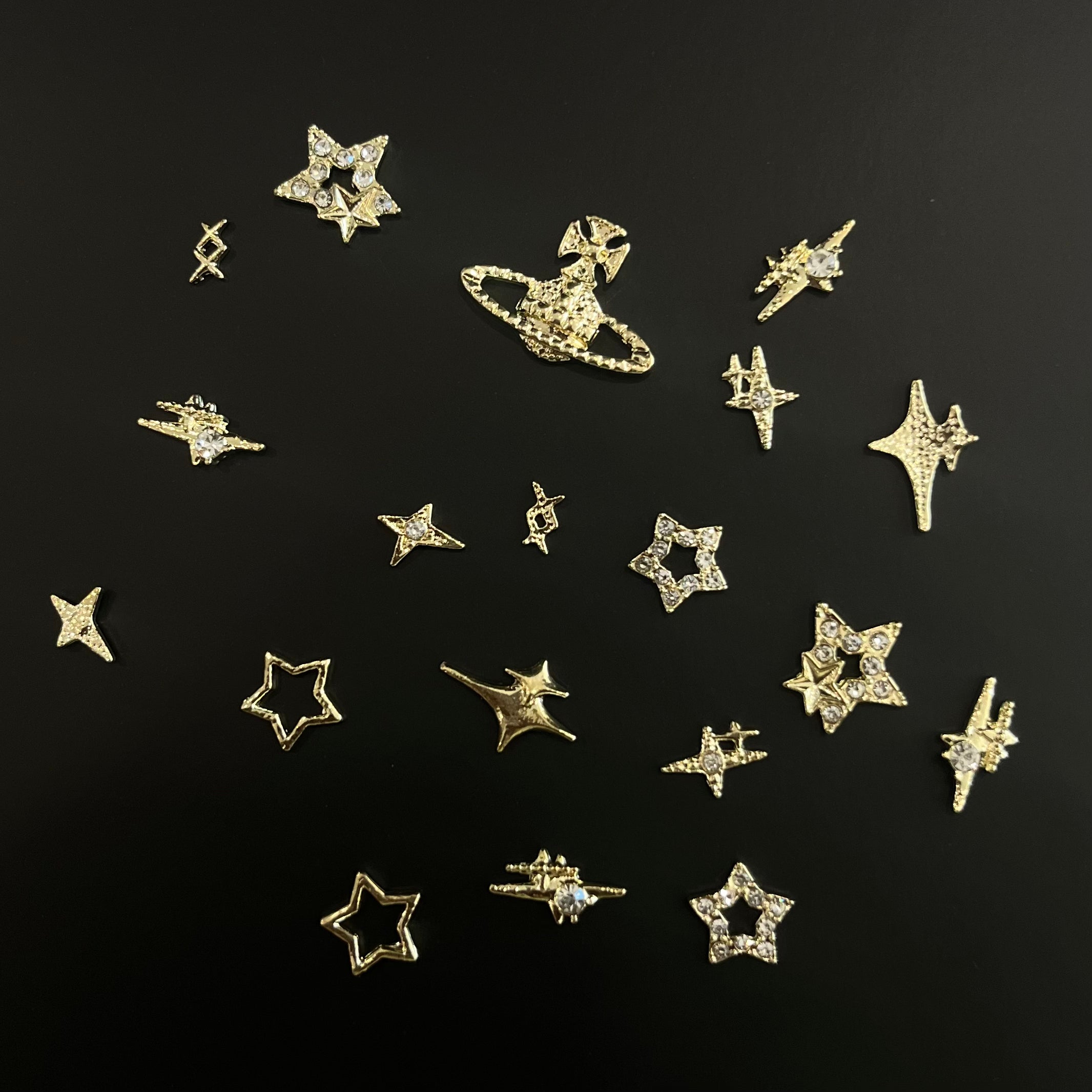 Gold Star Mix Charms